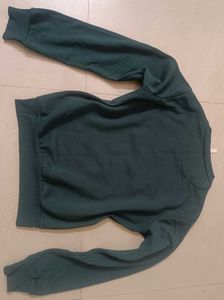 Emerald Green Embellished Sweatshirt