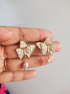 Butterfly Pearl Earrings