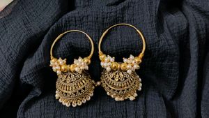 Ethnic Jhumka Earrings (heavy look)