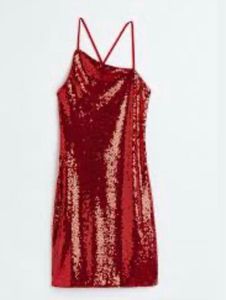 Red Sequin Party Dress