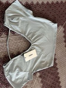 Ribbed Cutout Top