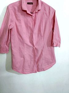 Pink formal Cotton Shirt