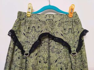 Green Lace Maxi Mermaid Skirt