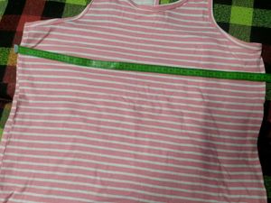 Pink Striped Tank Top