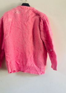 Vintage Pink Embroidered Cardigan