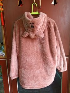 Pink Fur Hoodie