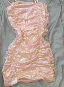 ruched mini dress