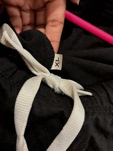 Black &amp; White Striped Pants