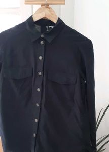 H&amp;M Black Long Sleeve Shirt