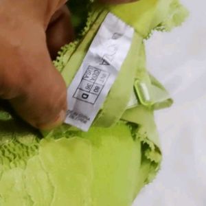 Green Lace Bra lasenza