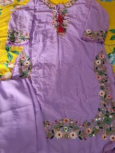 Beautiful Lavender Georgette Suit