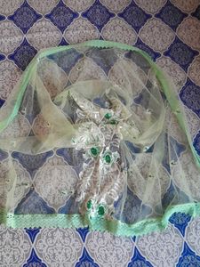 Elegant Green Floral Dupatta