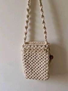 Handmade Macrame Crossbody Bag