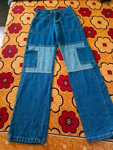 Patchwork Denim Jeans