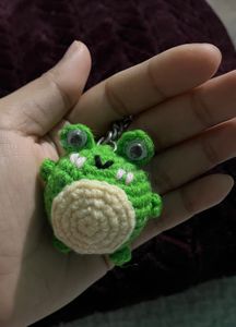 Crochet Froggy Handmade Amigurumi Keychain