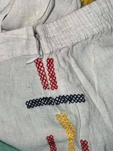Global Desi Embroidered Trousers