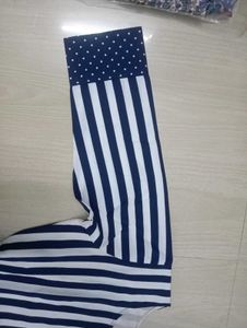 Blue And White Striped Maxi Dress -XL