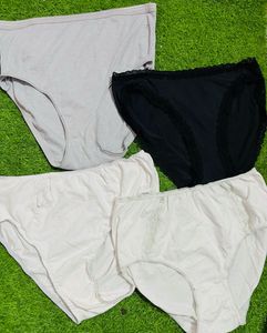 Xl Size Pure Cotton Highweist Briefs