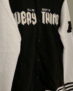 ZUDIO Unisex Premium Black Varsity jacket
