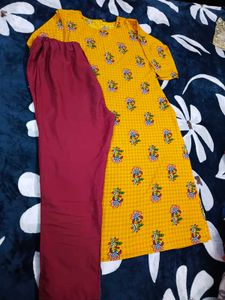 Floral Print Kurta