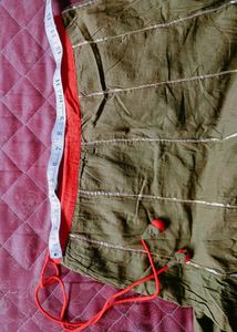 Olive Ankle length Ghaghra