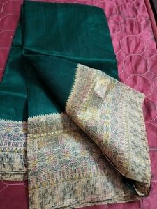 Ethnic Green Saree