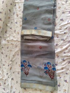 Unstitched Blouse And Saree
