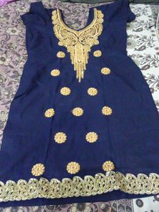 Blue Stitched Kurta💙