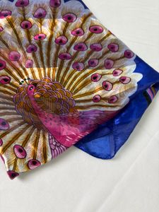 Silk Peacock Scarf