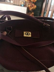 Burgundy Handbag