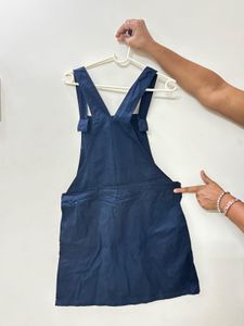 Cute Blue Pinafore Dress From Zudio