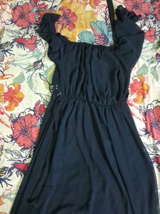 Elegant Navy Blue Dress