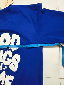 Blue Graphic Print Tee