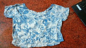 Floral Print Crop Top