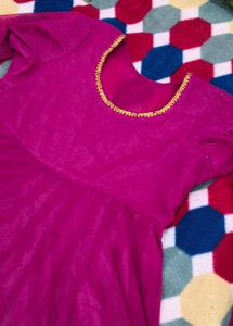 Anarkali In Purple Colour