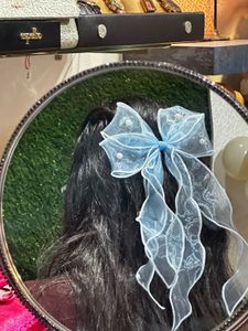 Blue Bow Hair Accessory