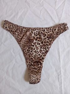 Leopard Print Thong