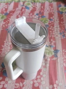 Steel Water Bottle With Straw