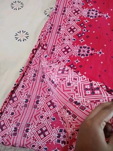 Magenta High Neck Kurta