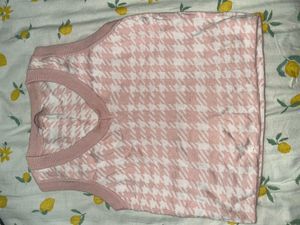 Pink Sweater Vest top