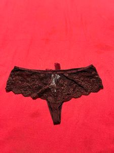 Women Lace Thong Panty – Maroon