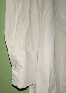 Oversized White Button-Down Shirt
