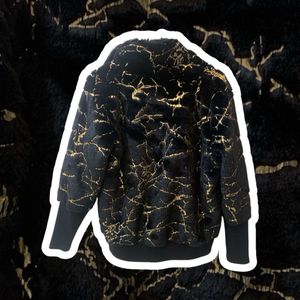 Black Jacket With Gold Stripes