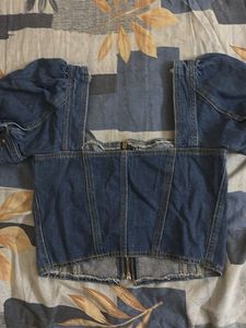 Denim Corset Top