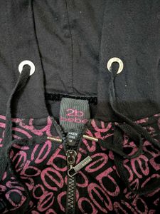 Y2K bebe monogram print Hoodie