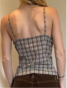 Revolte Plaid Cami Top