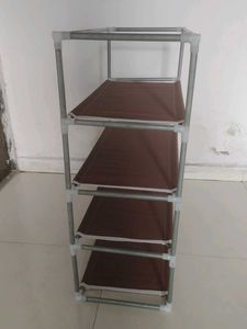 4-Tier Storage Rack Carbon Steel Collapsible