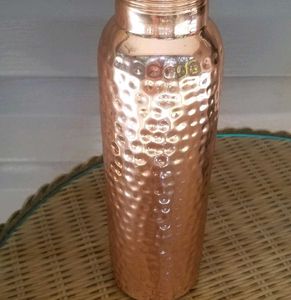 Copper Hammered Water Bottle - 1 Unit