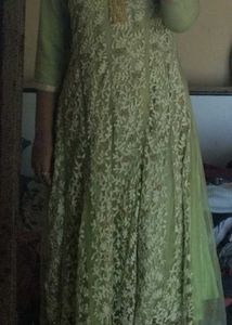 Elegant Green Embroidered Kurta Set