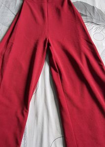 Sassafras Maroon Off Shoulder Jumpsuit